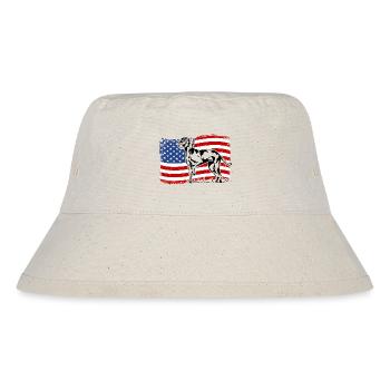 Weimaraner America Flag Dogs Hunting Dogs Wilsigns - Stanley/Stella Recycled Bucket Hat - natural - Front