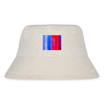 blue and red painted - Stanley/Stella Recycled Bucket Hat - natural - Front