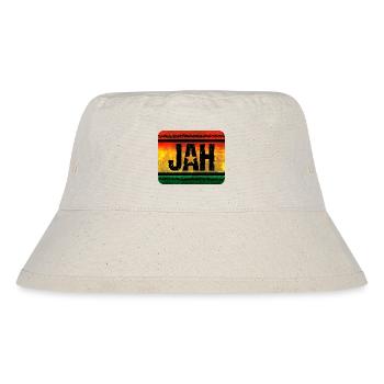 Inspiration reggae avec étoile et couleur - Bob recyclé Stanley/Stella - blanc naturel - Devant