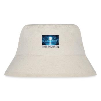 Dem Horizont nachjagen Spruch Sprüche Motto - Stanley/Stella recycelter Bucket Hat - Naturweiß - Vorne