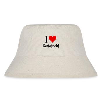 I Love Ruatafest Rutenfest Ravensburg Oberschwaben - Stanley/Stella recycelter Bucket Hat - Naturweiß - Vorne