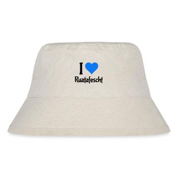 I Love Ruatafest Rutenfest Ravensburg Oberschwaben - Stanley/Stella recycelter Bucket Hat - Naturweiß - Vorne