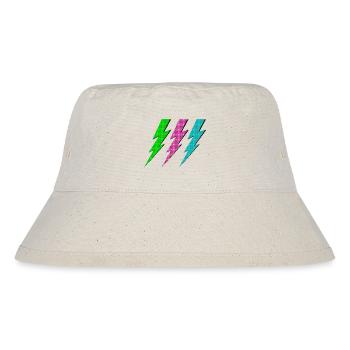 Three lightning bolts - Stanley/Stella Recycled Bucket Hat - natural - Front