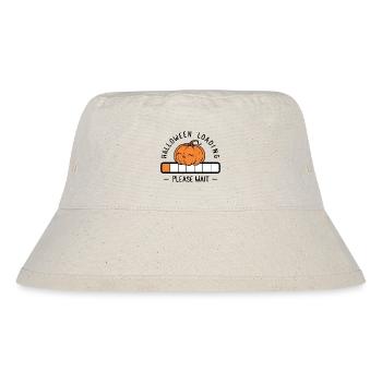 Kürbis Spruch Halloween Loading Please Wait - Stanley/Stella recycelter Bucket Hat - Naturweiß - Vorne