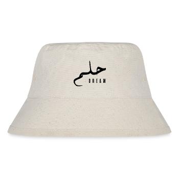 Hilm in Arabic - dream - Stanley/Stella Recycled Bucket Hat - natural - Front