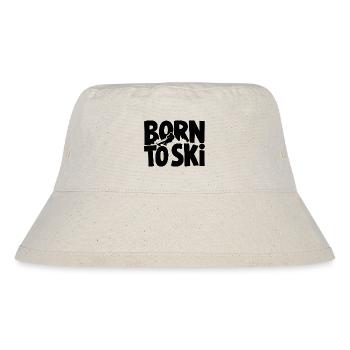 Born To Ski Skifahrer Skifahren Wintersport - Stanley/Stella recycelter Bucket Hat - Naturweiß - Vorne