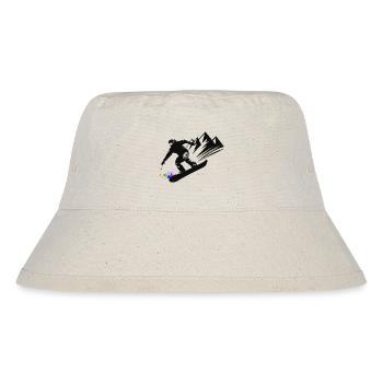 Snowboard Snowboarder Snowboarden Wintersport - Stanley/Stella recycelter Bucket Hat - Naturweiß - Vorne