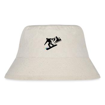 Snowboard Snowboarder Snowboarden Wintersport - Stanley/Stella recycelter Bucket Hat - Naturweiß - Vorne