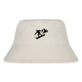 Snowboard Snowboarder Snowboarden Wintersport - Stanley/Stella recycelter Bucket Hat - Naturweiß - Vorne