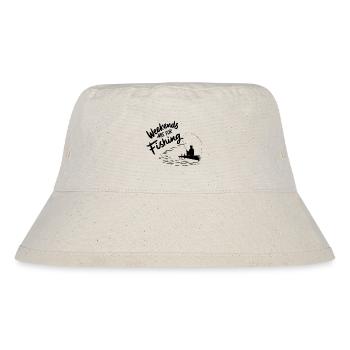 Weekends are for Fishing Fischen Angeln - Stanley/Stella Recycled Bucket Hat - natural - Front