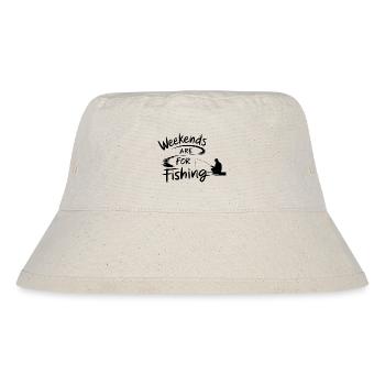 Weekends are for Fishing Fischen Angeln - Stanley/Stella Recycled Bucket Hat - natural - Front