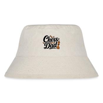 Chess Dad Schach Spruch Zitat - Stanley/Stella recycelter Bucket Hat - Naturweiß - Vorne
