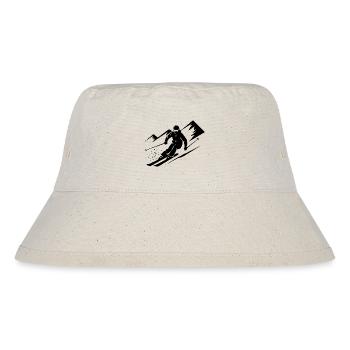 Skiers Ski Winter Winter Holiday Winter sports - Stanley/Stella Recycled Bucket Hat - natural - Front