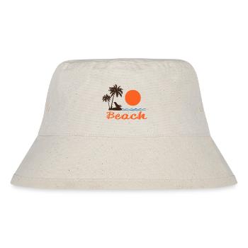 Beach Sunset mit Palmen – Tropisches Sommerdesign - Stanley/Stella recycelter Bucket Hat - Naturweiß - Vorne