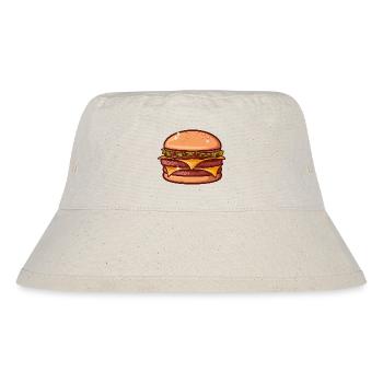 Saftiger Cheeseburger - Stanley/Stella recycelter Bucket Hat - Naturweiß - Vorne