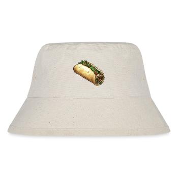 Pixel Taco Fiesta Pixelkunst - Stanley/Stella recycelter Bucket Hat - Naturweiß - Vorne