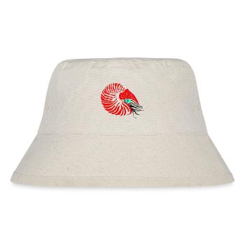 Perlboot, Ammonit, Kopffüßer, Nautilus - Stanley/Stella recycelter Bucket Hat - Naturweiß - Vorne