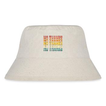 No Thanks - Stanley/Stella recycelter Bucket Hat - Naturweiß - Vorne