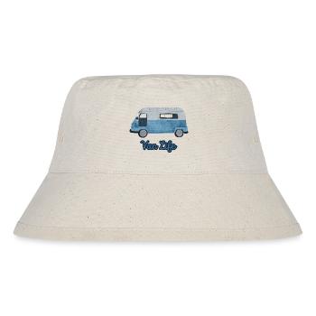 Van Life Aquarell Vintage-Camper Reisen - Stanley/Stella recycelter Bucket Hat - Naturweiß - Vorne