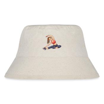 Flexible Fitness Pose Motif - Stanley/Stella Recycled Bucket Hat - natural - Front