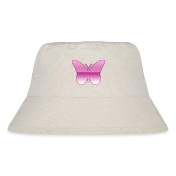 Schmetterling - Stanley/Stella recycelter Bucket Hat - Naturweiß - Vorne
