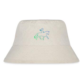 Idée cadeau pour le passionné de chevaux avec le saut d’obstacles - Bob recyclé Stanley/Stella - blanc naturel - Devant