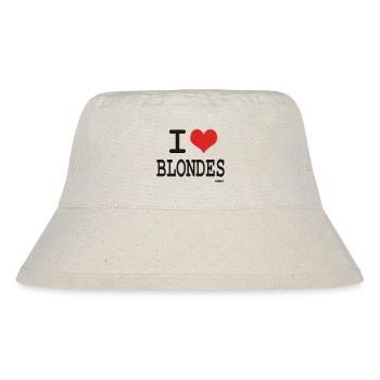 I love blondes - Stanley/Stella recycelter Bucket Hat - Naturweiß - Vorne