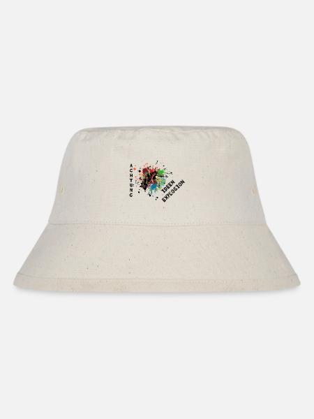 Achtung - Ideen Explosion - schlau & frech - Stanley/Stella recycelter Bucket Hat - Naturweiß