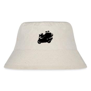 motorrad tourer - Stanley/Stella recycelter Bucket Hat - Naturweiß - Vorne