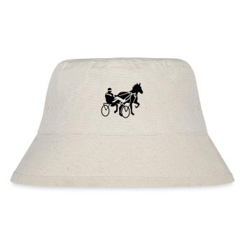 Trabrennen Pferderennen Traber - Stanley/Stella recycelter Bucket Hat - Naturweiß - Vorne