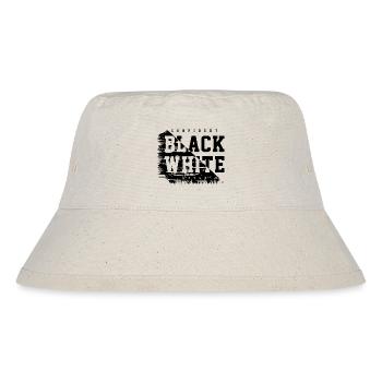 Black-and-white - Stanley/Stella Recycled Bucket Hat - natural - Front