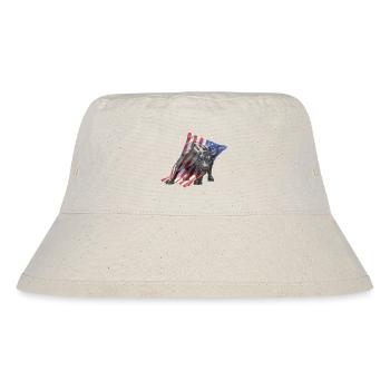 Stock market bull from Wall Street - Stanley/Stella Recycled Bucket Hat - natural - Front