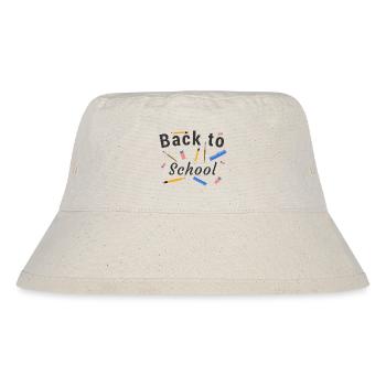 Zurück zur Schule - Stanley/Stella recycelter Bucket Hat - Naturweiß - Vorne