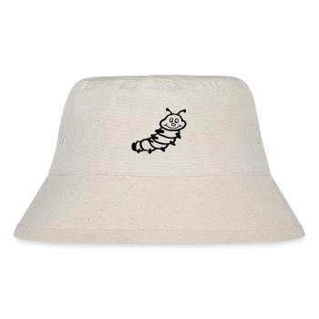 Raupe - Stanley/Stella recycelter Bucket Hat - Naturweiß - Vorne