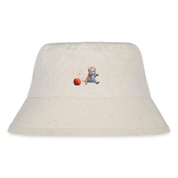 Cat with wool - Stanley/Stella Recycled Bucket Hat - natural - Front