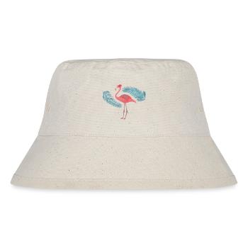 Flamingo and Palms - Stanley/Stella Recycled Bucket Hat - natural - Front