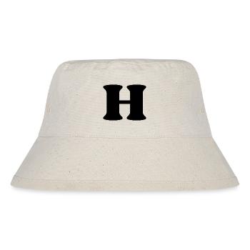 Buchstabe h - Stanley/Stella recycelter Bucket Hat - Naturweiß - Vorne