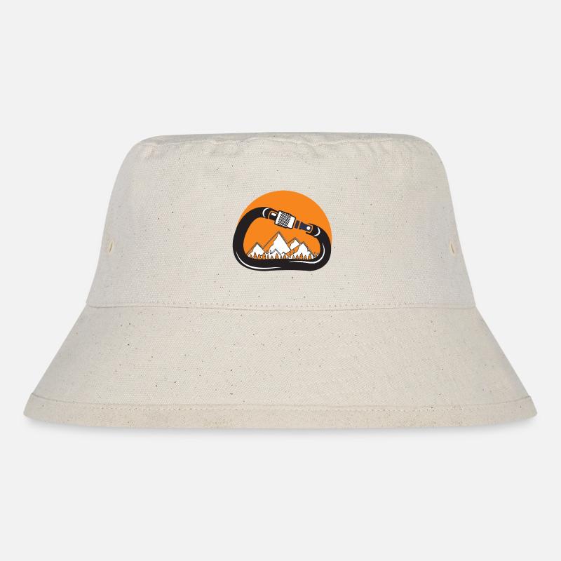 Rock Climbing - Stanley/Stella Recycled Bucket Hat - natural