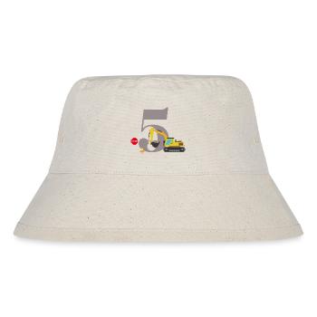 Digger zum 5-jährigen Jubiläum - Stanley/Stella recycelter Bucket Hat - Naturweiß - Vorne