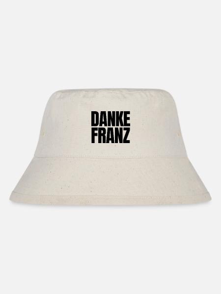 Wir sagen Danke Franz! - Stanley/Stella recycelter Bucket Hat - Naturweiß