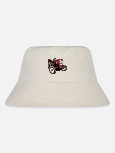 Güldner G40 Traktor - Stanley/Stella recycelter Bucket Hat - Naturweiß