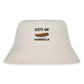 Stadt Marseille - Stanley/Stella recycelter Bucket Hat - Naturweiß - Vorne