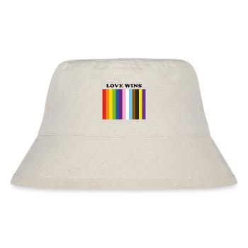 Love Wins Inclusive Pride Colors - Stanley/Stella Recycled Bucket Hat - natural - Front