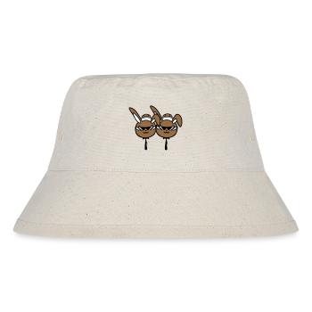 2 Sonnenbrille Hasen Freunde Team Crew Paar Zwei - Stanley/Stella recycelter Bucket Hat - Naturweiß - Vorne