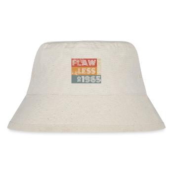 60. Geburtstag Flawless since 10/1965 - Stanley/Stella recycelter Bucket Hat - Naturweiß - Vorne