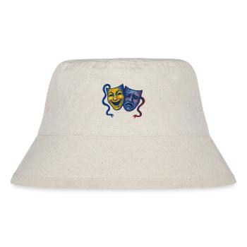 Theater maskiert Freude und Trauer - Stanley/Stella recycelter Bucket Hat - Naturweiß - Vorne