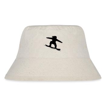 Snowboarder Silhouette - Color Variable - Stanley/Stella Recycled Bucket Hat - natural - Front