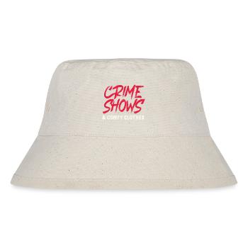 Krimi True Crime - Stanley/Stella recycelter Bucket Hat - Naturweiß - Vorne