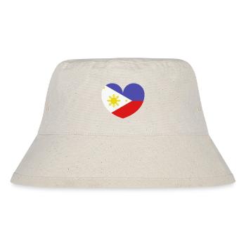 Drapeau du cœur des Philippines - Bob recyclé Stanley/Stella - blanc naturel - Devant