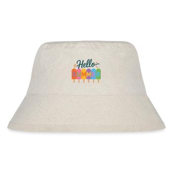 Hallo Sommer - Stanley/Stella recycelter Bucket Hat - Naturweiß - Vorne